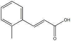 (2E)-3-(2-methylphenyl)prop-2-enoic acid Struktur