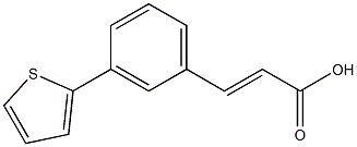 (2E)-3-(3-thien-2-ylphenyl)acrylic acid Struktur