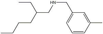 (2-ethylhexyl)[(3-methylphenyl)methyl]amine Struktur