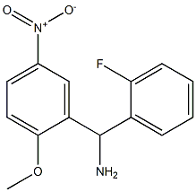 (2-fluorophenyl)(2-methoxy-5-nitrophenyl)methanamine Struktur