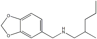 (2H-1,3-benzodioxol-5-ylmethyl)(2-methylpentyl)amine Struktur