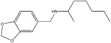 (2H-1,3-benzodioxol-5-ylmethyl)(heptan-2-yl)amine Struktur