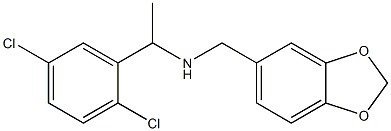 (2H-1,3-benzodioxol-5-ylmethyl)[1-(2,5-dichlorophenyl)ethyl]amine Struktur