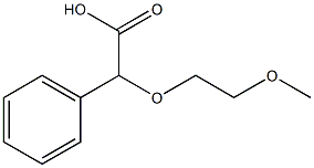 (2-methoxyethoxy)(phenyl)acetic acid Struktur