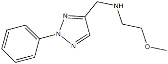 (2-methoxyethyl)[(2-phenyl-2H-1,2,3-triazol-4-yl)methyl]amine Struktur