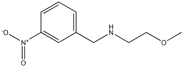 (2-methoxyethyl)[(3-nitrophenyl)methyl]amine Struktur