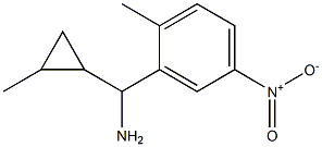 (2-methyl-5-nitrophenyl)(2-methylcyclopropyl)methanamine Struktur