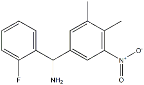 (3,4-dimethyl-5-nitrophenyl)(2-fluorophenyl)methanamine Struktur