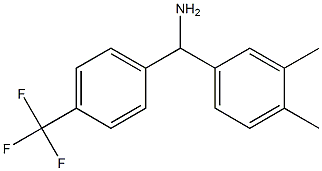 (3,4-dimethylphenyl)[4-(trifluoromethyl)phenyl]methanamine Struktur