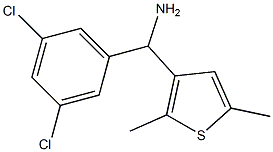 (3,5-dichlorophenyl)(2,5-dimethylthiophen-3-yl)methanamine Struktur