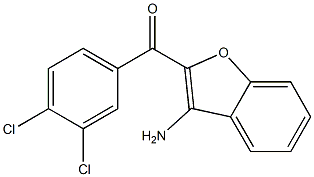 (3-amino-1-benzofuran-2-yl)(3,4-dichlorophenyl)methanone Struktur