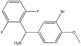 (3-bromo-4-methoxyphenyl)(2,6-difluorophenyl)methanamine Struktur