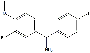 (3-bromo-4-methoxyphenyl)(4-iodophenyl)methanamine Struktur