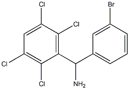 (3-bromophenyl)(2,3,5,6-tetrachlorophenyl)methanamine Struktur