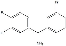 (3-bromophenyl)(3,4-difluorophenyl)methanamine Struktur