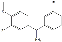 (3-bromophenyl)(3-chloro-4-methoxyphenyl)methanamine Struktur