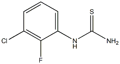 (3-chloro-2-fluorophenyl)thiourea Struktur