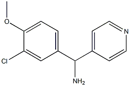 (3-chloro-4-methoxyphenyl)(pyridin-4-yl)methanamine Struktur