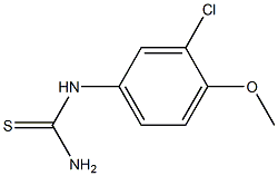 (3-chloro-4-methoxyphenyl)thiourea Struktur