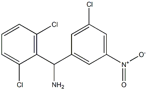 (3-chloro-5-nitrophenyl)(2,6-dichlorophenyl)methanamine Struktur