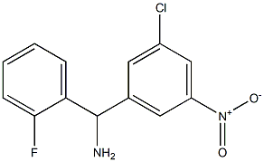 (3-chloro-5-nitrophenyl)(2-fluorophenyl)methanamine Struktur