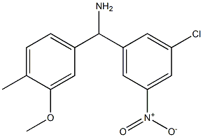 (3-chloro-5-nitrophenyl)(3-methoxy-4-methylphenyl)methanamine Struktur