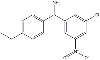 (3-chloro-5-nitrophenyl)(4-ethylphenyl)methanamine Struktur