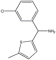 (3-chlorophenyl)(5-methylthiophen-2-yl)methanamine Struktur