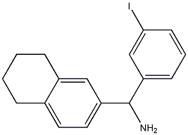 (3-iodophenyl)(5,6,7,8-tetrahydronaphthalen-2-yl)methanamine Struktur