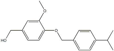 (3-methoxy-4-{[4-(propan-2-yl)phenyl]methoxy}phenyl)methanol Struktur