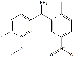 (3-methoxy-4-methylphenyl)(2-methyl-5-nitrophenyl)methanamine Struktur