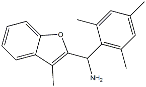 (3-methyl-1-benzofuran-2-yl)(2,4,6-trimethylphenyl)methanamine Struktur