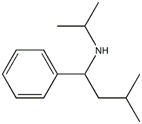 (3-methyl-1-phenylbutyl)(propan-2-yl)amine Struktur