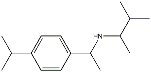 (3-methylbutan-2-yl)({1-[4-(propan-2-yl)phenyl]ethyl})amine Struktur