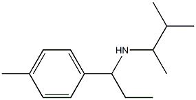 (3-methylbutan-2-yl)[1-(4-methylphenyl)propyl]amine Struktur