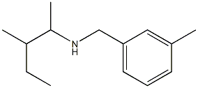 (3-methylpentan-2-yl)[(3-methylphenyl)methyl]amine Struktur