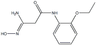 (3Z)-3-amino-N-(2-ethoxyphenyl)-3-(hydroxyimino)propanamide Struktur