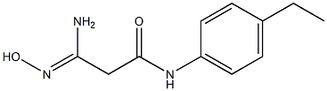 (3Z)-3-amino-N-(4-ethylphenyl)-3-(hydroxyimino)propanamide Struktur