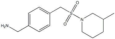 (4-{[(3-methylpiperidine-1-)sulfonyl]methyl}phenyl)methanamine Struktur