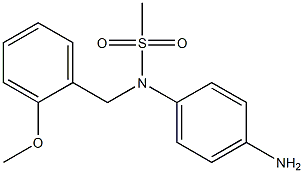 (4-aminophenyl)-N-[(2-methoxyphenyl)methyl]methanesulfonamide Struktur