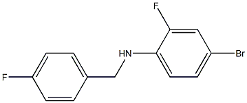 (4-bromo-2-fluorophenyl)(4-fluorophenyl)methylamine Struktur