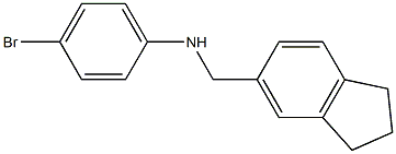 (4-bromophenyl)(2,3-dihydro-1H-inden-5-yl)methylamine Struktur