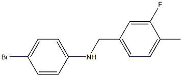 (4-bromophenyl)(3-fluoro-4-methylphenyl)methylamine Struktur