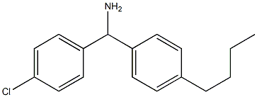 (4-butylphenyl)(4-chlorophenyl)methanamine Struktur