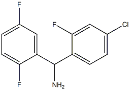 (4-chloro-2-fluorophenyl)(2,5-difluorophenyl)methanamine Struktur