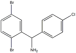 (4-chlorophenyl)(2,5-dibromophenyl)methanamine Struktur