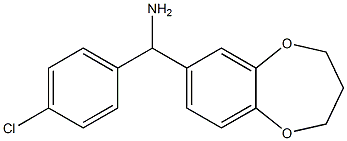 (4-chlorophenyl)(3,4-dihydro-2H-1,5-benzodioxepin-7-yl)methanamine Struktur