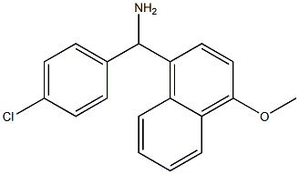 (4-chlorophenyl)(4-methoxynaphthalen-1-yl)methanamine Struktur