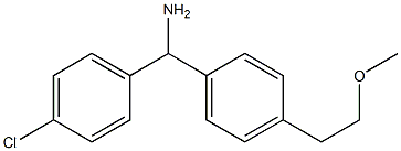 (4-chlorophenyl)[4-(2-methoxyethyl)phenyl]methanamine Struktur