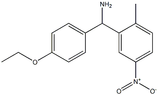 (4-ethoxyphenyl)(2-methyl-5-nitrophenyl)methanamine Struktur